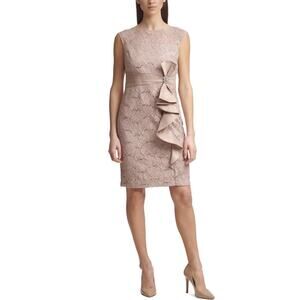 Jessica Howard Sleeveless High Neck Lace Sheath Mini Dress Women’s 10p NWT